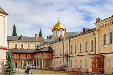 Fototapeta na wymiar New Athos monastery