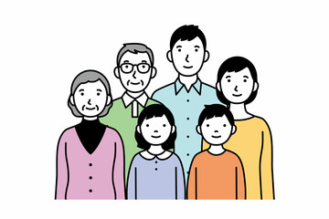 家族のイラスト