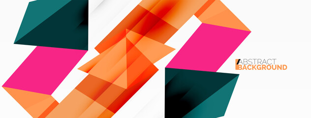 Abstract line and triangle background. Creative geometric abstract backdrop. Business template for wallpaper, banner, background or landing