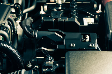 Fototapeta premium details in engine room