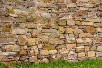 Antique wall as a natural backdrop