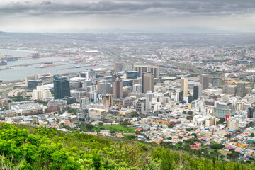 Obraz premium Skyline Cape Town from Above - Cape Town, South Africa