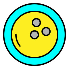 Fototapeta premium ball bowling icon