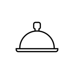 Food cover icon isolated on white background