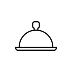 Food cover icon isolated on white background