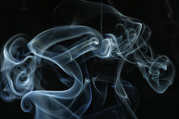 texture smoke black background, bract air waves fog