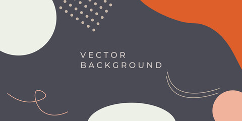 Vector abstract creative backgrounds in minimal trendy style - templates simple, stylish and minimal designs