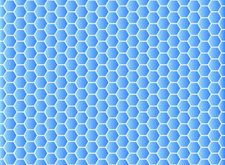 Hexagon geometric background, honeycomb decorative pattern, design texture vector illustration