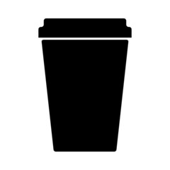 Coffee cup icon, breakfast drink cafe, cappuccino, hot simple isolated illustration, vector line