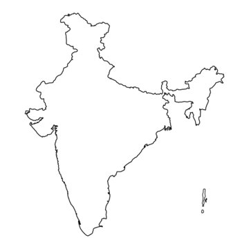 9,200+ India Map Outline Stock Photos, Pictures & Royalty-Free Images -  iStock