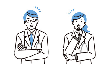 男女のドクター解決イメージ