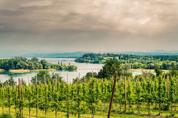 Weather above Lake Constance, Baden-Württemberg, Germany