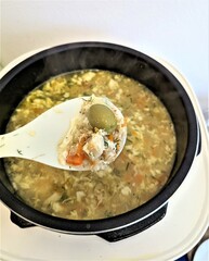 soup with meat and vegetables