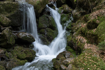 Naklejka na ściany i meble Sollbacher Wasserfälle im Bayrischen Wald