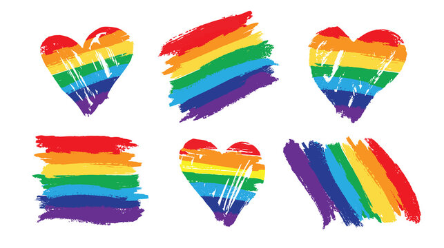 Flag Pride Rainbow Lgbt Lesbian, LGBT concept. Vector illustration.	
