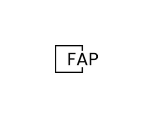 FAP Letter Initial Logo Design Vector Illustration