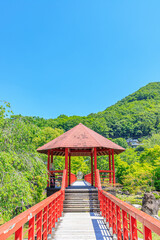 初夏のの溪石園　耶馬渓ダム記念公園　大分県中津市　Keisekien in early summer.　Yabakei dam Memorial park.　Ooita Nakatsu city.