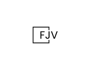 FJV Letter Initial Logo Design Vector Illustration