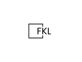 FKL Letter Initial Logo Design Vector Illustration