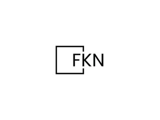 FKN Letter Initial Logo Design Vector Illustration
