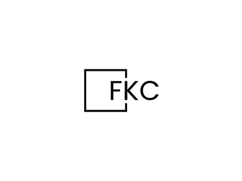 FKC Letter Initial Logo Design Vector Illustration