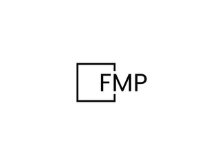 FMP Letter Initial Logo Design Vector Illustration