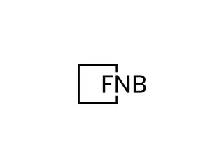FNB Letter Initial Logo Design Vector Illustration