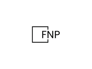 FNP Letter Initial Logo Design Vector Illustration