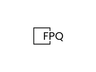 Obraz premium FPQ letter initial logo design vector illustration