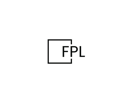 FPL letter initial logo design vector illustration