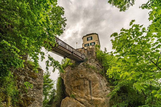 Popular circular hiking trail between Fridingen and Beuron