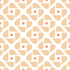 Twisted shapes pattern small squares motif seamless geometric background. Modern Japanese style fabric design textile swatch allover print block.