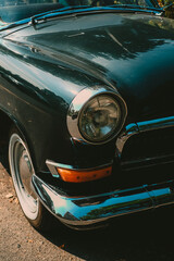 Fototapeta premium vintage car headlight