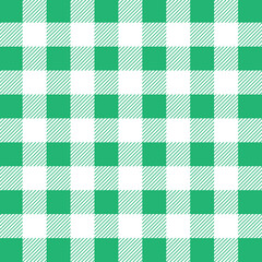 Fototapeta premium Summer holiday fabric cloth textile tartan green color abstract background pattern seamless vector illustration