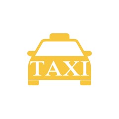 Taxi car. Taxi service icon isolated on white background