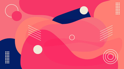 Abstract liquid background design with some geometric ornament. Suitable for any purpose of graphic design