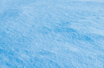 Fototapeta na wymiar Snow field in winter day (background)
