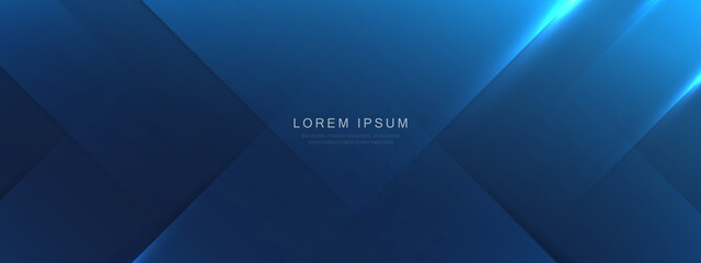 Abstract blue geometric background. Business background. Futuristic technology digital hi tech concept. Vector