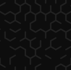 Vector seamless pattern. Geometric background with hexagons.