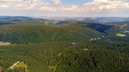 The Thuringian Forest from above