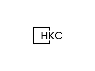 HKC letter initial logo design vector illustration