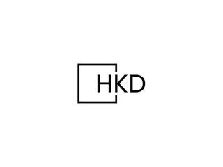 HKD letter initial logo design vector illustration