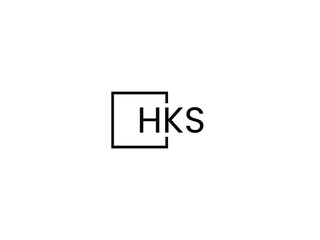 HKS letter initial logo design vector illustration