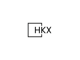 HKX letter initial logo design vector illustration