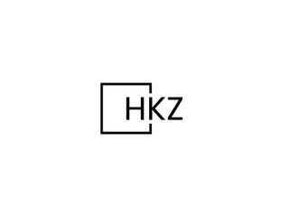 Obraz premium HKZ letter initial logo design vector illustration