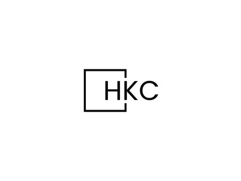 HKC letter initial logo design vector illustration