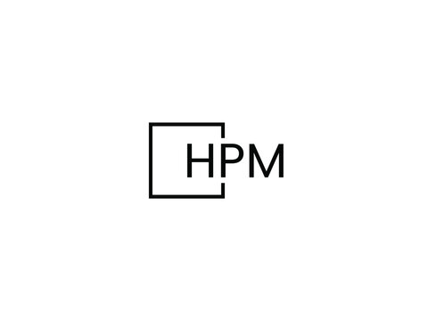 HPM letter initial logo design vector illustration