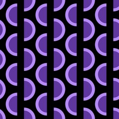 Geometric seamless half circle pattern for fabrics and packaging and gifts and cards and linens and kids