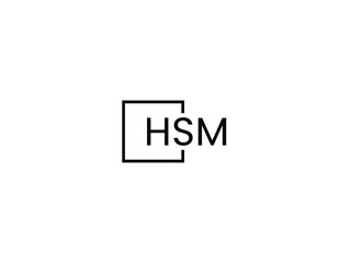 HSM letter initial logo design vector illustration