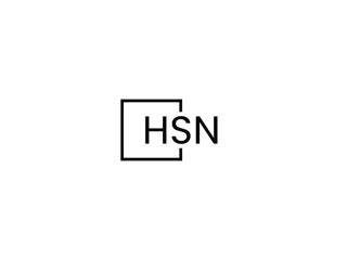Obraz premium HSN letter initial logo design vector illustration